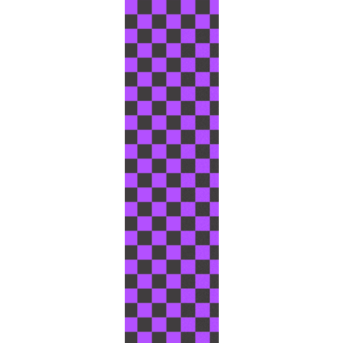 Fruity Griptape  (9"x33") Black/Purple Checkers Single Sheet