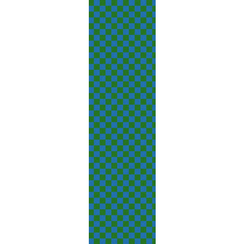 Fruity Griptape (9"x33") Green/Blue Checkers  Single Sheet