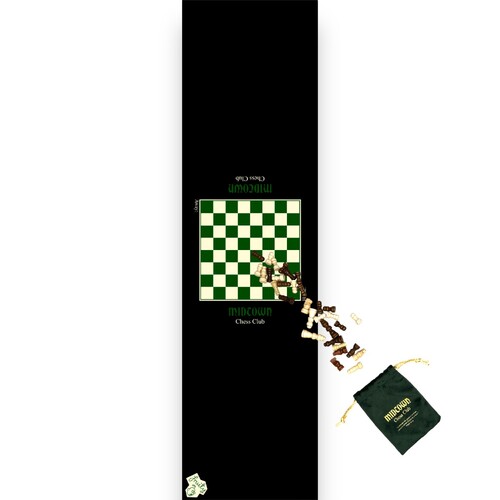 Fruity Griptape (9x33) PACK Midtown Chess Club Single Sheet with Chess Pieces