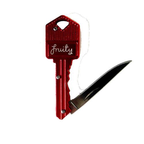 Fruity Keyring/Knife Red