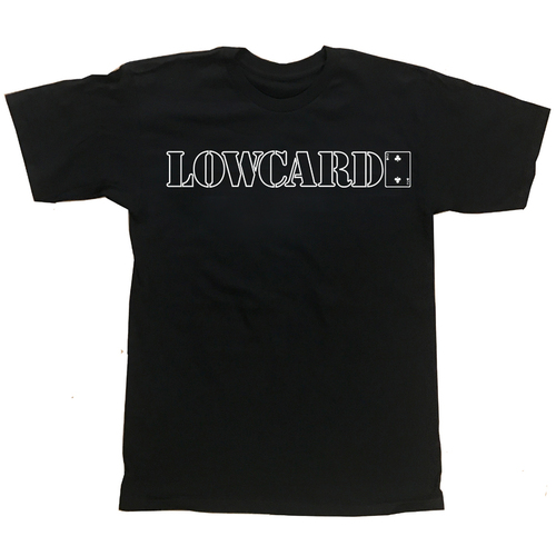 Lowcard Tee (XL) Outline Black