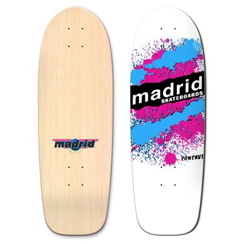 Madrid Deck Retro Explosion White 9.5"