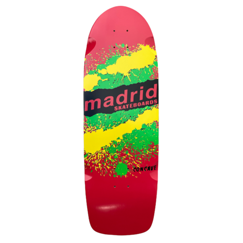 Madrid Deck Retro Explosion Red 9.5"
