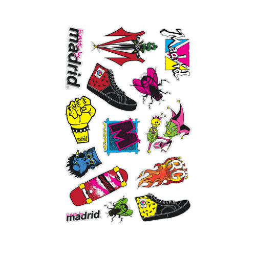 Madrid Sticker Retro Sheet