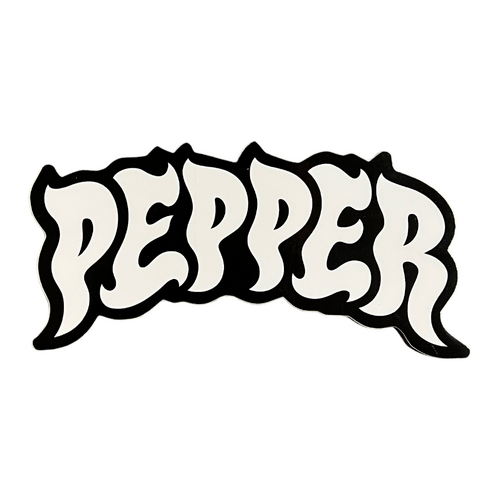 Pepper Sticker 5.5 Logo Black Outline