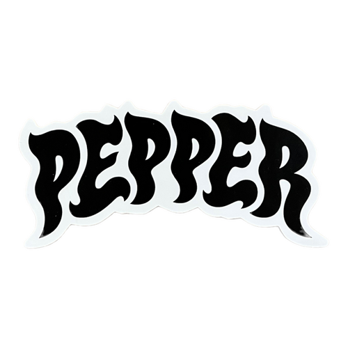 Pepper Sticker 5.0 Logo White Outline
