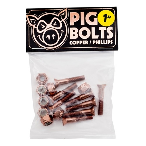Pig Bolts Phillips Copper