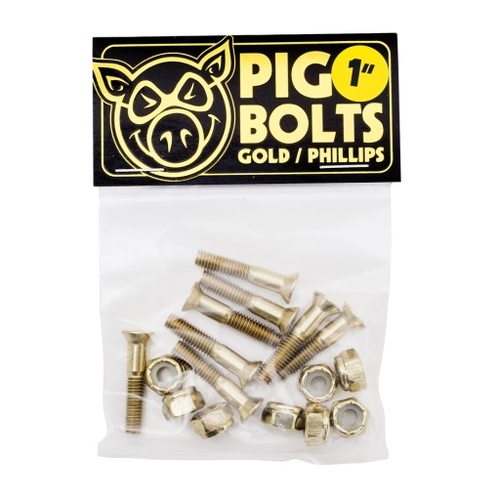 Pig Bolts Phillips Gold