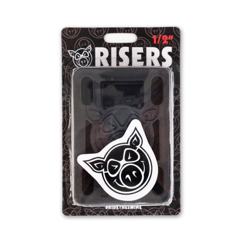 Pig Risers 1/8 Inch Hard Black 3mm