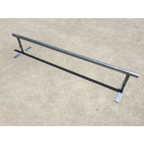 Trinity Flat Bar Round Grind Rail - 2m Long with Adjustable Height