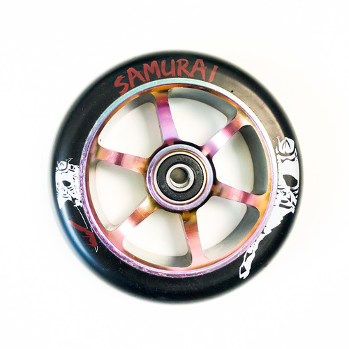 Samurai Wheel 110mm 6 Spoke Neo Chrome (w/2 x Abec 9 Bearings)
