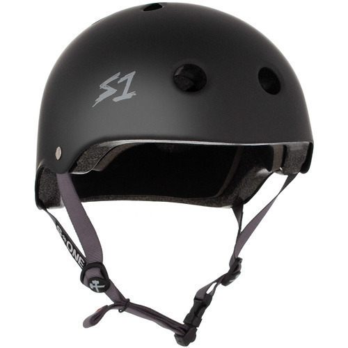 S-One Helmet Lifer (XL) Black Matte/Grey Straps