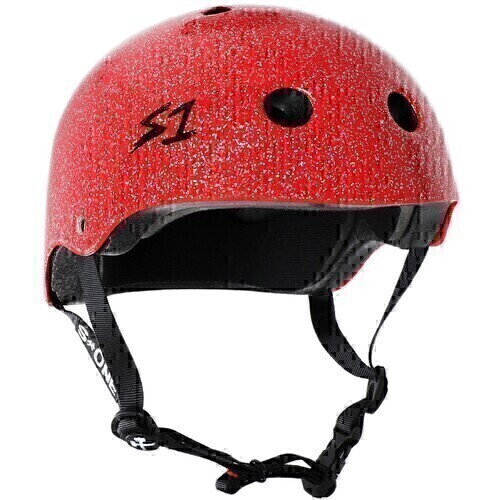 S-One Helmet Lifer (M) Red Glitter