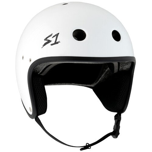 S-One Helmet Retro Lifer E-Helmet White Gloss