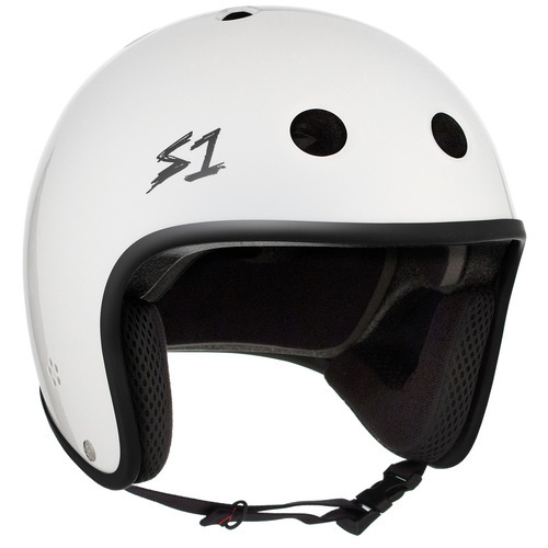 S-One Helmet Retro Lifer (S) White Gloss