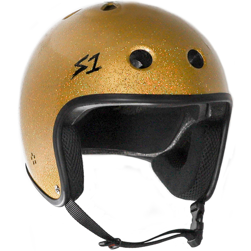 S-One Helmet Retro Lifer Gold Gloss Glitter