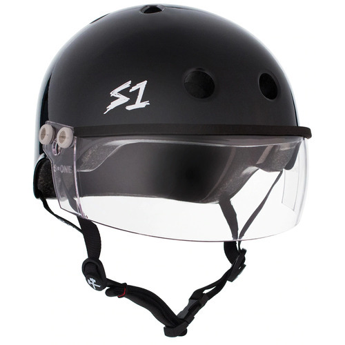 S-One Helmet Lifer Visor (XS) Black Gloss 