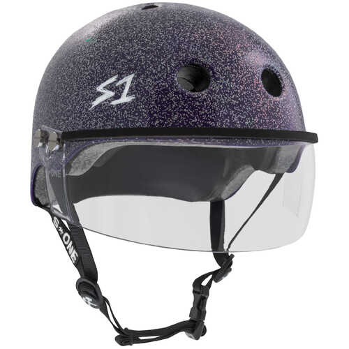 S-One Helmet Lifer Visor Purple Gloss Glitter