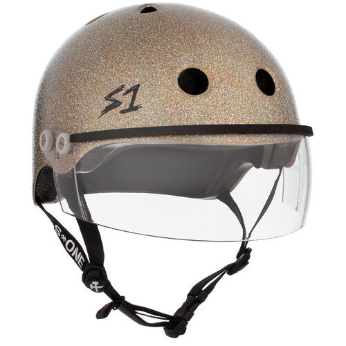 S-One Helmet Lifer Visor (XS) Gold Gloss Glitter