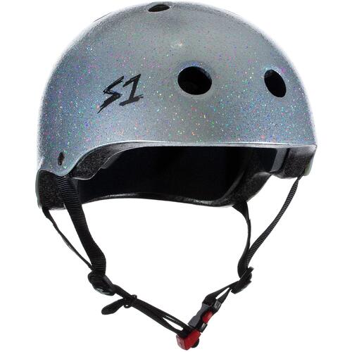 S-One Helmet Mini Lifer (M) Silver Gloss Glitter