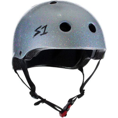 S-One Helmet Mini Lifer Silver Gloss Glitter