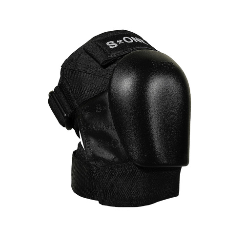 S-One Pro Kids Knee Pads Black Caps 