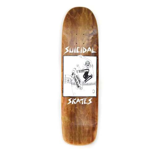 Suicidal Skates Deck 8.5 Pool Skater Reissue Blue Fade/Assorted Stains