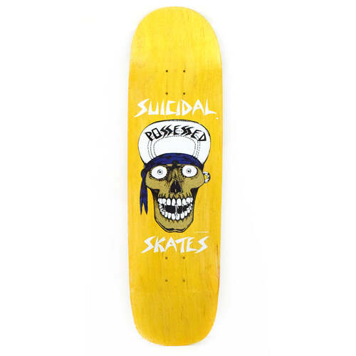Suicidal Skates Deck 9.0 Punk Skull Assorted Stains