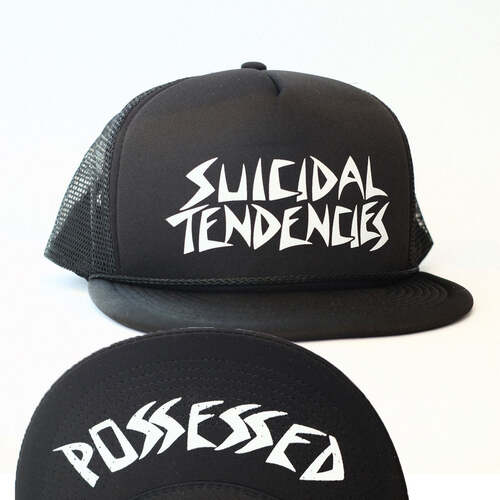 Suicidal Tendencies Hat Possessed Mesh Flip Black
