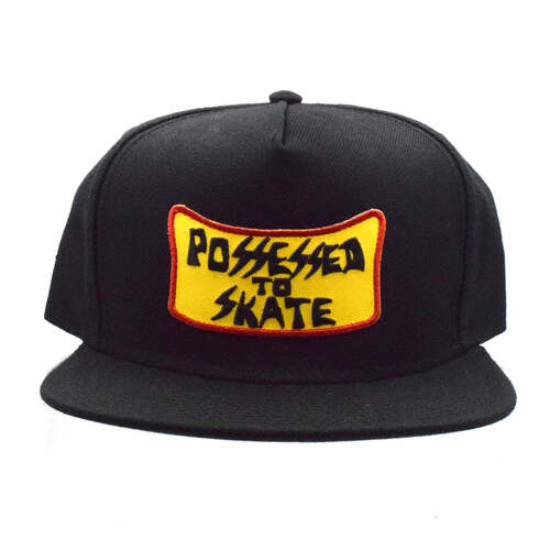 Suicidal Skates Hat Possessed To Skate Patch Snapback Black