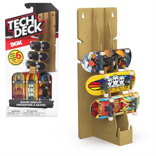 Tech Deck Board Display - Includes 3 Exclusive Boards (Assorted Brands)