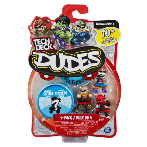 Tech Deck Dude 4 Pack