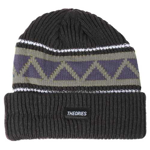 Theories Beanie Peaks Charcoal/Lavender