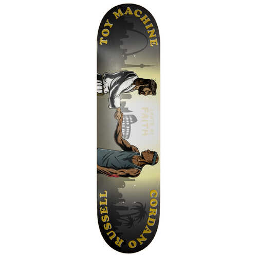 Toy Machine Deck 8.5 Russell Skate By Faith
