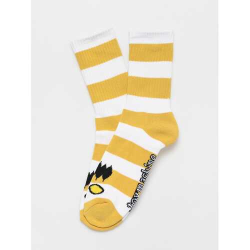 Toy Machine Socks Monster Big Stripe Yellow