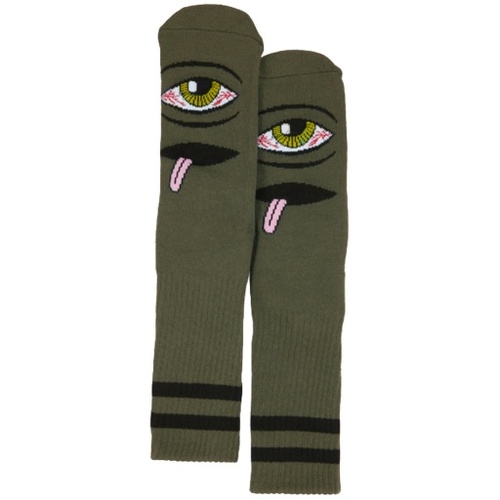 Toy Machine Socks Bloodshot Eye Sock Army