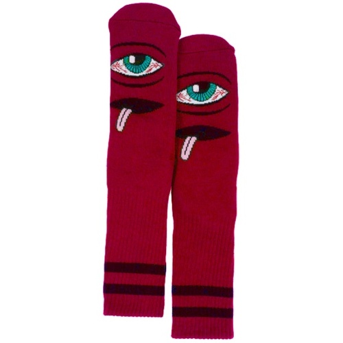 Toy Machine Socks Bloodshot Eye Sock Dark Red