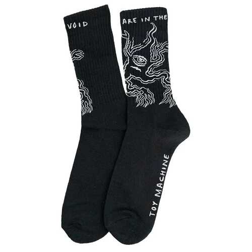 Toy Machine Socks Void Black 