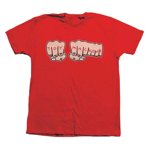Toy Machine Tee Fists Tee Red