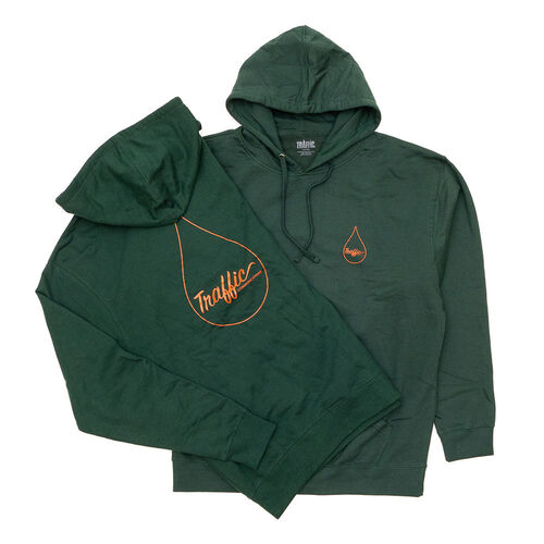 Traffic x Color Hoodie Drop Forest Green