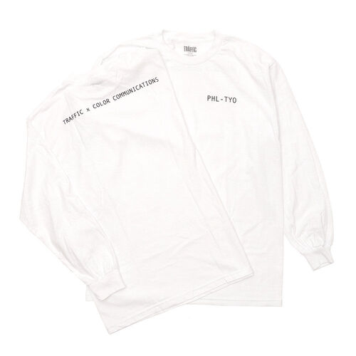 Traffic x Color LS Tee (M) Luggage White