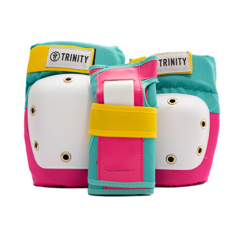 Trinity Pad Pack (Youth S/M) Teal/Pink/Yellow