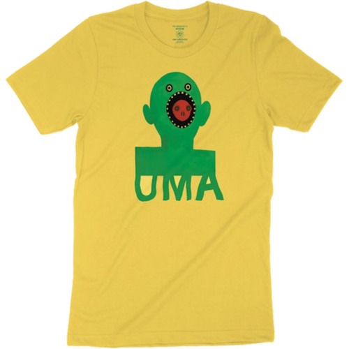 UMA Tee Mouthface Yellow 