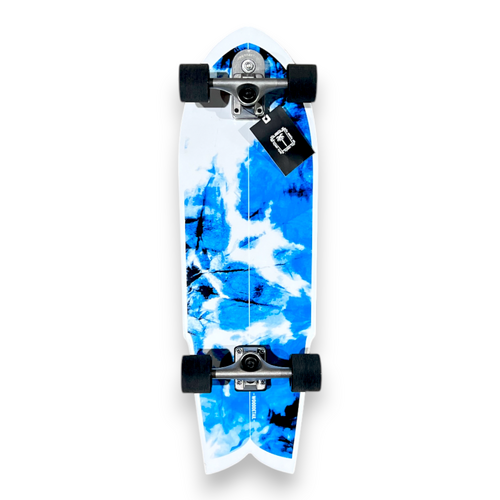 WoodDetail Surfskate Complete 10.25 X 32.5 Lacanau Acid Blue