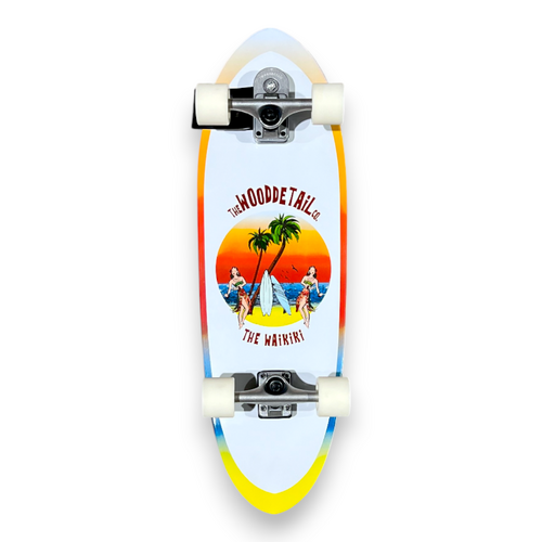 WoodDetail Surfskate Complete 10.25 X 33 Waikiki Aloha