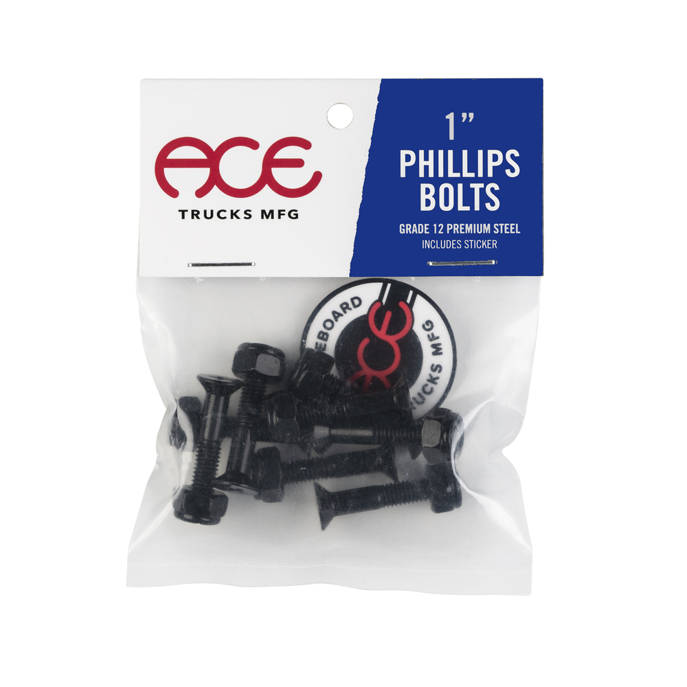 Ace Bolts (1") Phillips Black