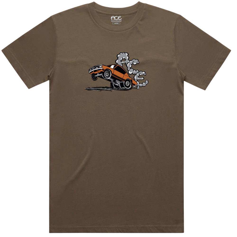 Ace Tee (S) Burnout Walnut