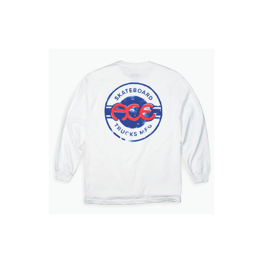 Ace LS Tee (M) Salty White