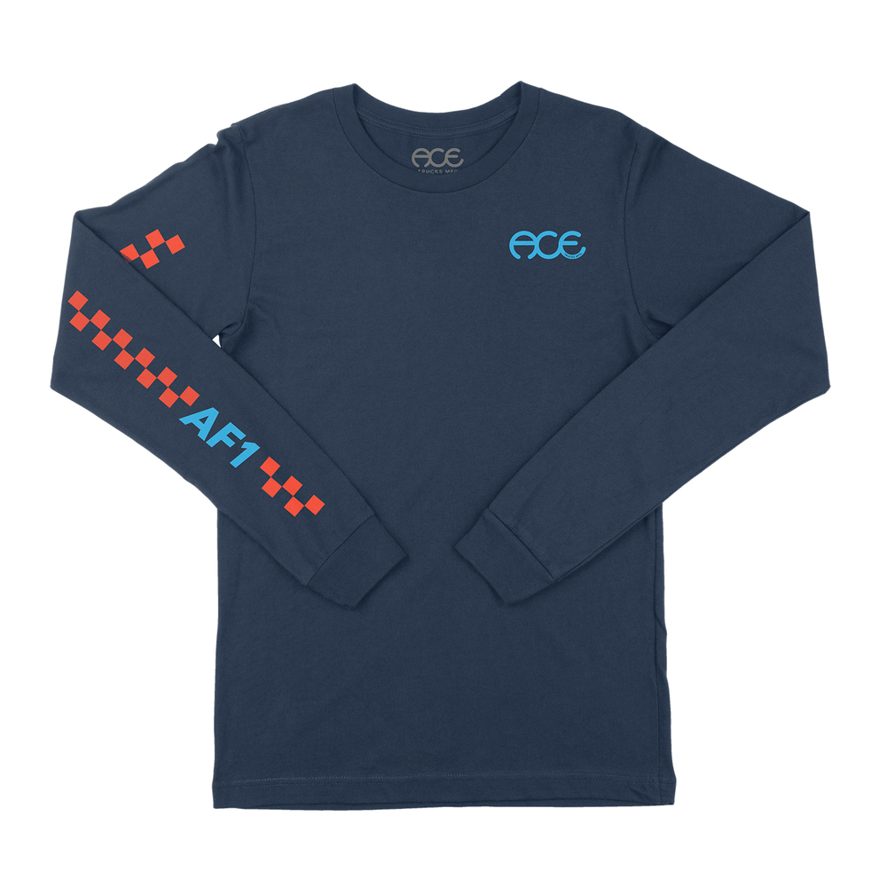 Ace LS Tee (S) Paddock Navy