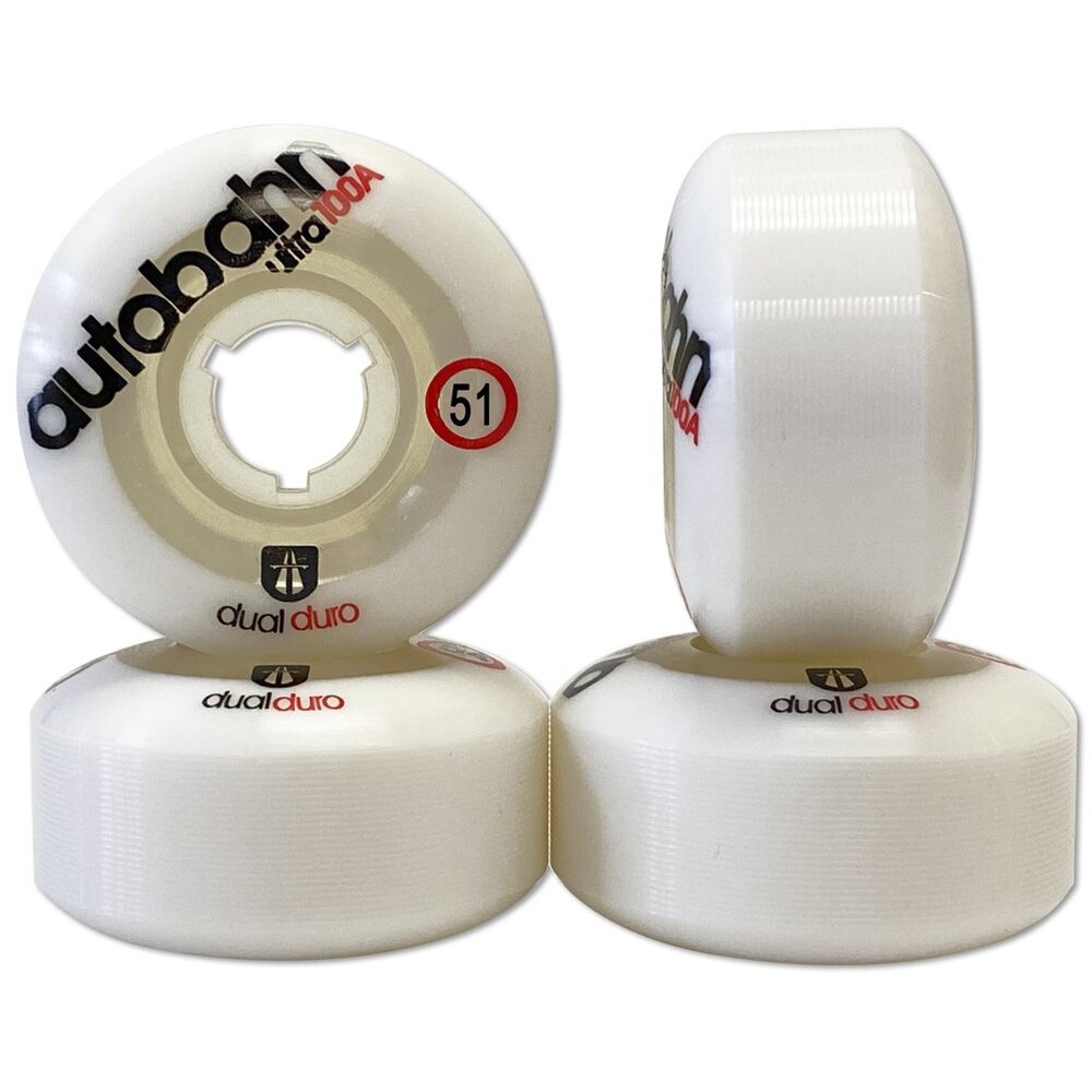 Autobahn Wheels Dual Duro Ultra 100a White/Clear